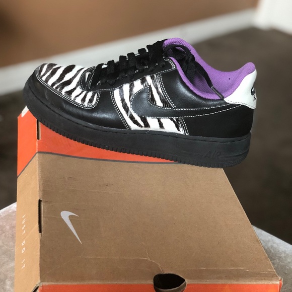 nike air force zebra print